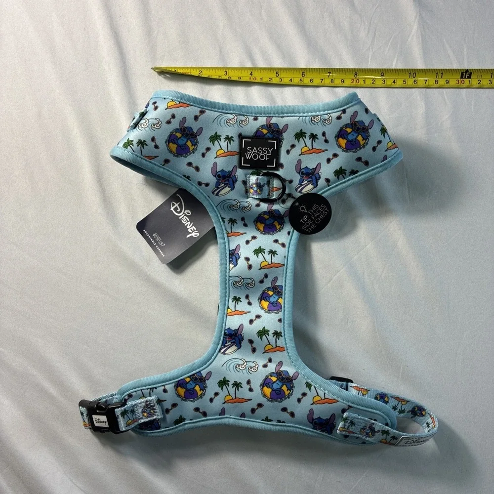 Sassy Wolf Soft Dog Harness Disney Lilo And Stitch Design Size XL New